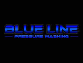  Blue Line Pressure Washing  logo design by uttam