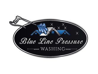  Blue Line Pressure Washing  logo design by AYATA