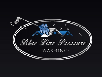  Blue Line Pressure Washing  logo design by AYATA