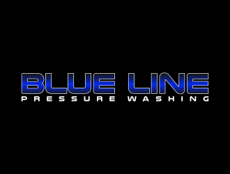  Blue Line Pressure Washing  logo design by jm77788