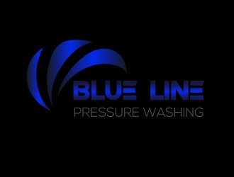  Blue Line Pressure Washing  logo design by Muhammad_Abbas