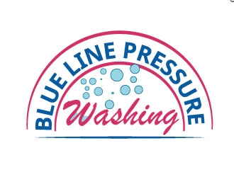  Blue Line Pressure Washing  logo design by Muhammad_Abbas