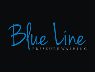  Blue Line Pressure Washing  logo design by EkoBooM