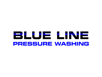  Blue Line Pressure Washing  logo design by tukangngaret