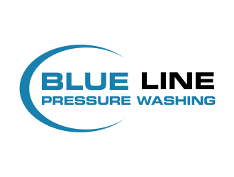 Blue Line Pressure Washing  logo design by tukangngaret