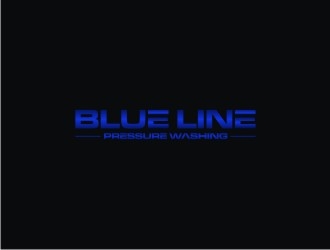  Blue Line Pressure Washing  logo design by narnia