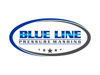  Blue Line Pressure Washing  logo design by IrvanB