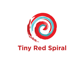 Tiny Red Spiral logo design by logolady