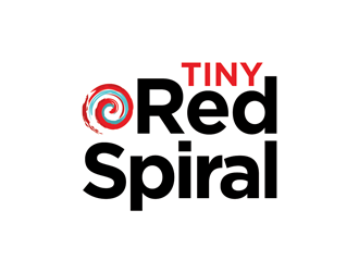 Tiny Red Spiral logo design by logolady