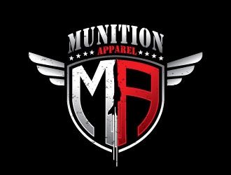 Munition Apparel logo design by REDCROW