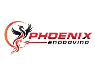 Phoenix Engraving logo design by shere