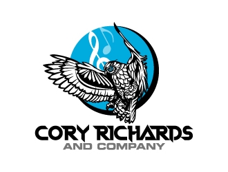 Our logo is an owl with its wings spread. our company name Cory Richards & Company logo design by aRBy