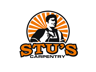 Stus Carpentry logo design by coco