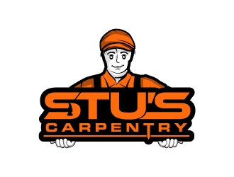 Stus Carpentry logo design by JJlcool