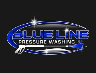  Blue Line Pressure Washing  logo design by DreamLogoDesign