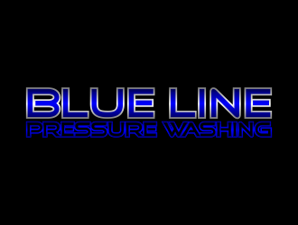  Blue Line Pressure Washing  logo design by rykos
