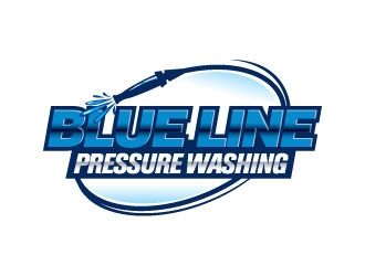  Blue Line Pressure Washing  logo design by Gaze
