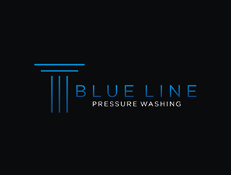  Blue Line Pressure Washing  logo design by checx
