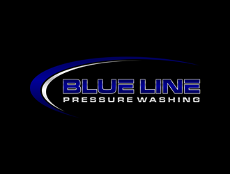  Blue Line Pressure Washing  logo design by alby