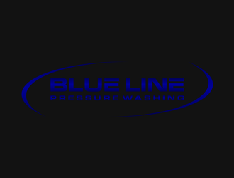  Blue Line Pressure Washing  logo design by alby