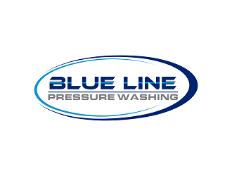  Blue Line Pressure Washing  logo design by Republik