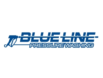  Blue Line Pressure Washing  logo design by ORPiXELSTUDIOS