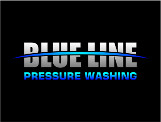  Blue Line Pressure Washing  logo design by cintoko
