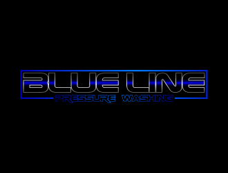  Blue Line Pressure Washing  logo design by fastsev