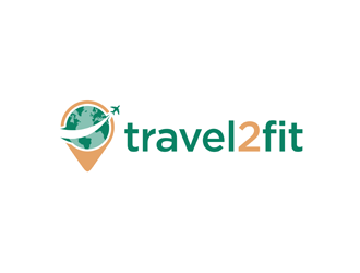 travel2fit logo design by bomie