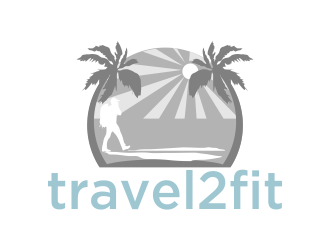 travel2fit logo design by cahyobragas