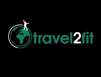 travel2fit logo design by shravya