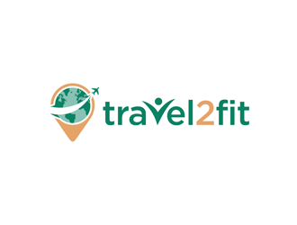 travel2fit logo design by bomie