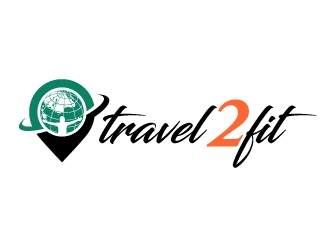 travel2fit logo design by abss