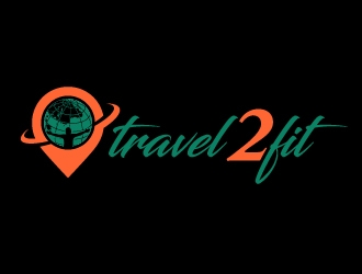 travel2fit logo design by abss