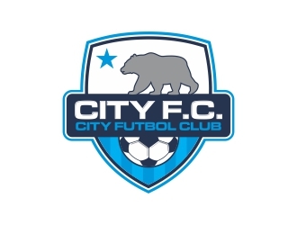 City F.C. (City Futbol Club) logo design by Royan