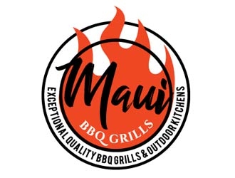 Maui BBQ Grills logo design by shere