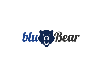 bluBear or blu Bear logo design by pencilhand