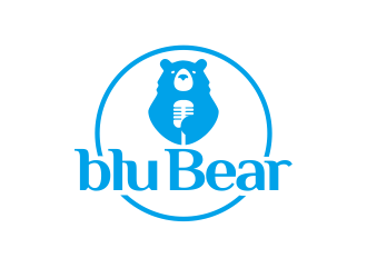 bluBear or blu Bear logo design by YONK