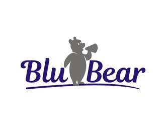 bluBear or blu Bear logo design by gitzart