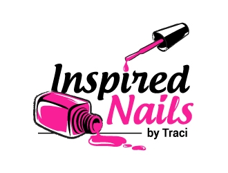 Inspired Nails by Traci logo design by jaize
