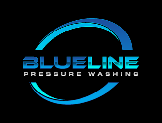 Blue Line Pressure Washing  logo design by torresace