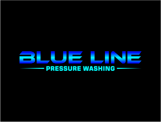  Blue Line Pressure Washing  logo design by meliodas