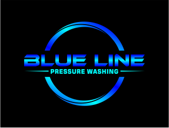  Blue Line Pressure Washing  logo design by meliodas