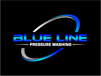  Blue Line Pressure Washing  logo design by meliodas
