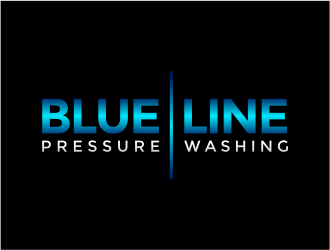  Blue Line Pressure Washing  logo design by mutafailan