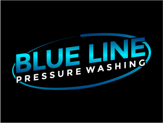  Blue Line Pressure Washing  logo design by mutafailan