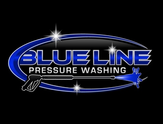  Blue Line Pressure Washing  logo design by DreamLogoDesign