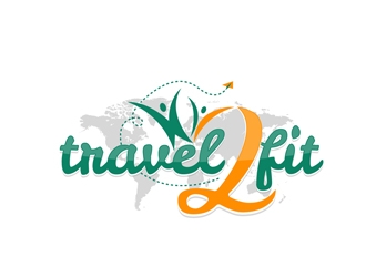 travel2fit logo design by DreamLogoDesign