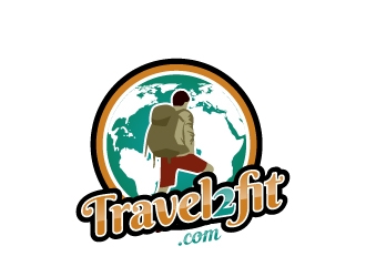 travel2fit logo design by uttam