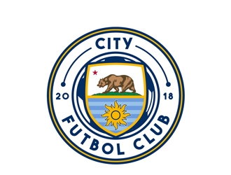 City F.C. (City Futbol Club) logo design by DreamLogoDesign